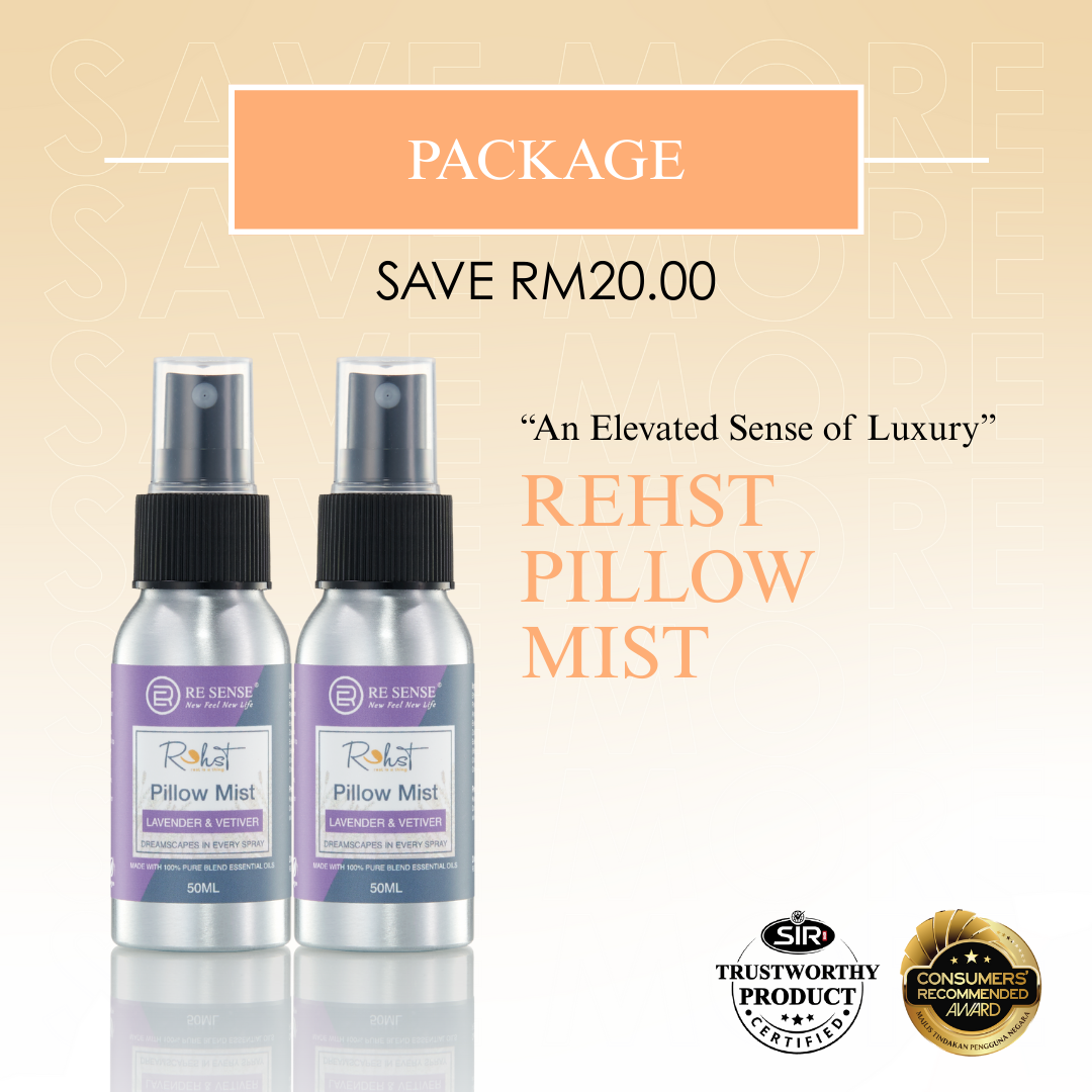 Package: 2 Bottles REHST Pillow Mist 50ml
