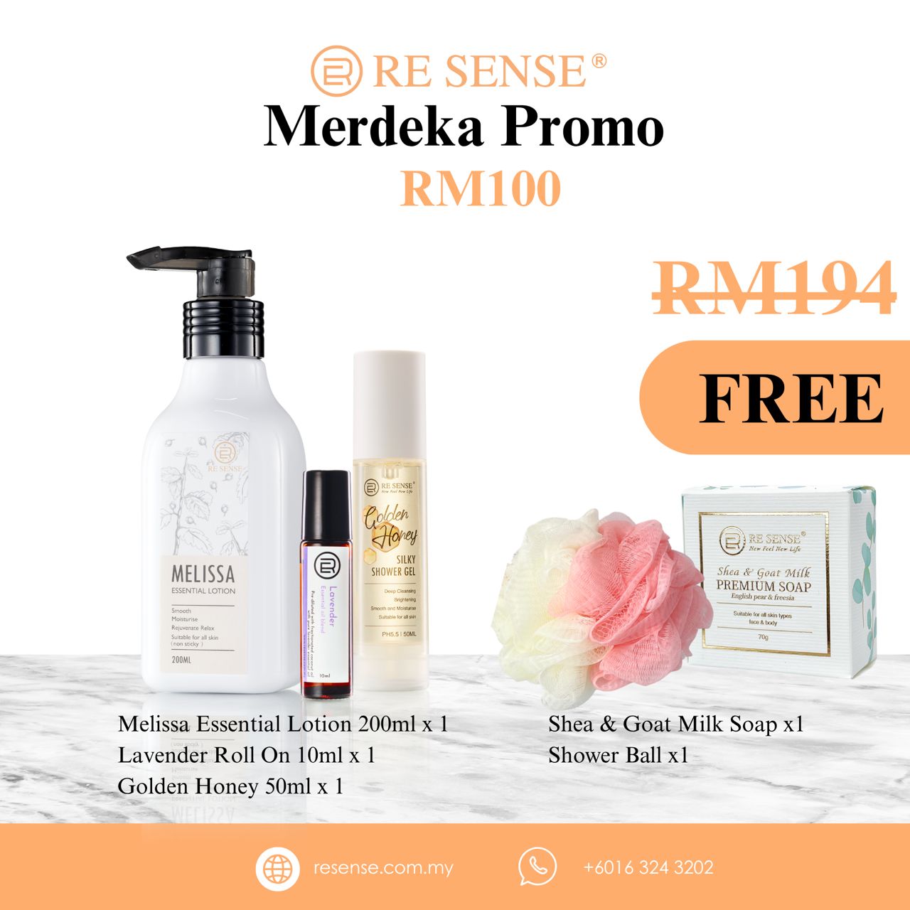 Merdeka Promo 100(melissa lotion series)